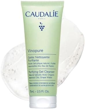 Caudalie Vinopure Pore Purifying Salicylic Acid Gel Cleanser…