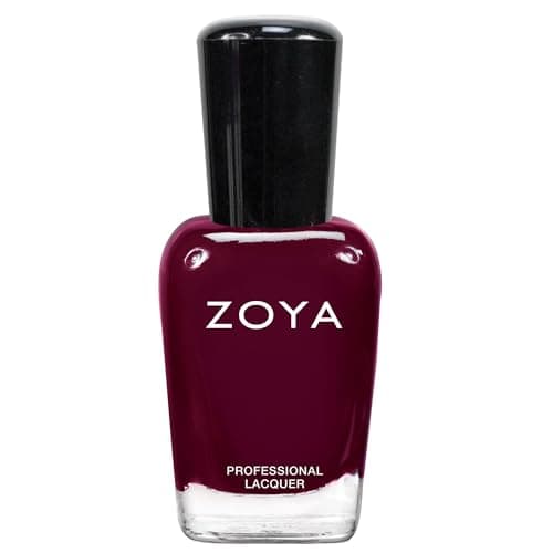 ZOYA Toni Nail Polish, Dark Warm Raisin Wine Cream Polish…