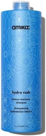 amika hydro rush intense moisture shampoo with hyaluronic acid