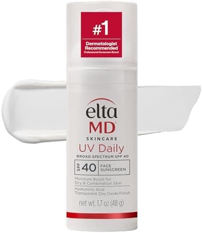 EltaMD UV Daily SPF 40 Face Sunscreen Moisturizer with Zinc…
