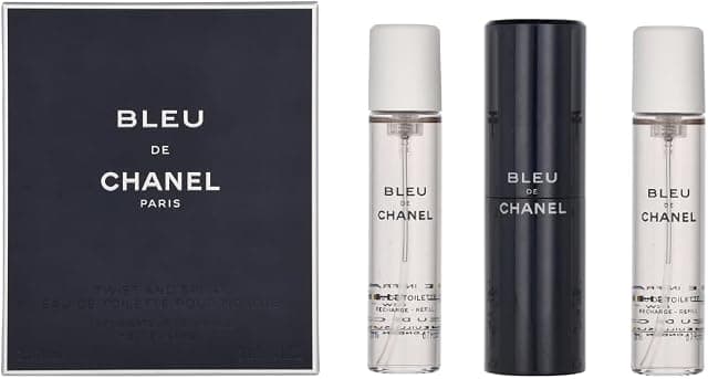 Bleu De Chanel Eau De Toilette Travel Spray & Two Refills…