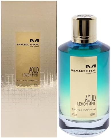MANCERA Eau de Parfum Spray, Aoud Lemon Mint, 4 Fl Oz