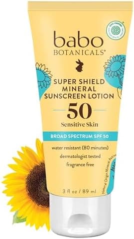 Babo Botanicals Sheer Mineral Sunscreen Lotion SPF 50…