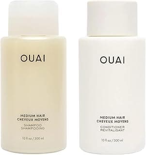 OUAI Medium Hair Shampoo and Conditioner Set - Sulfate-Free…