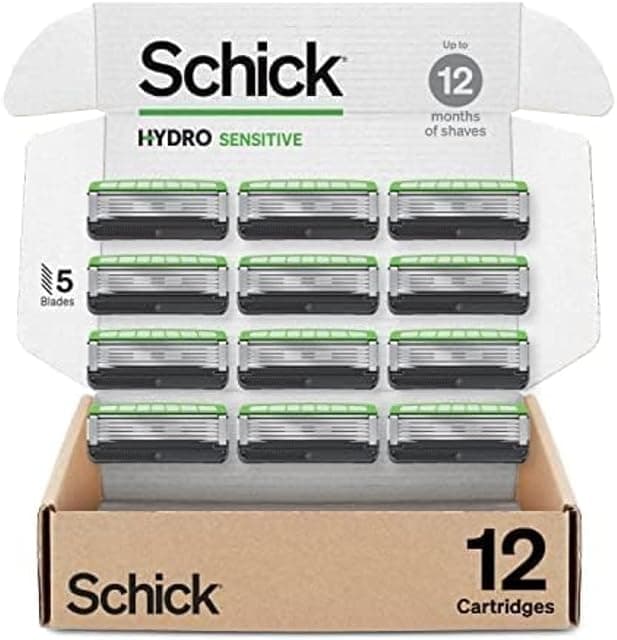 Schick Hydro Sensitive Razor Blades Refills, 12ct