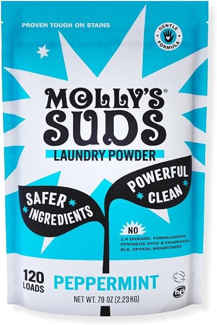 Molly's Suds All Natural Laundry Powder 120 loads - Free…
