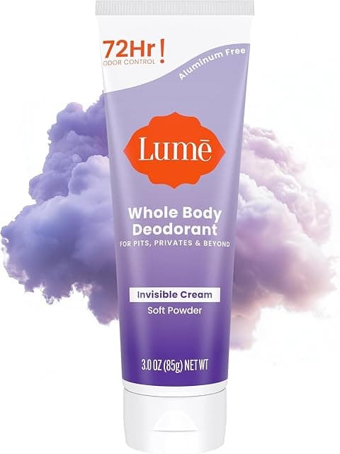 Lume Whole Body Deodorant - Invisible Cream Tube - 72 Hour…