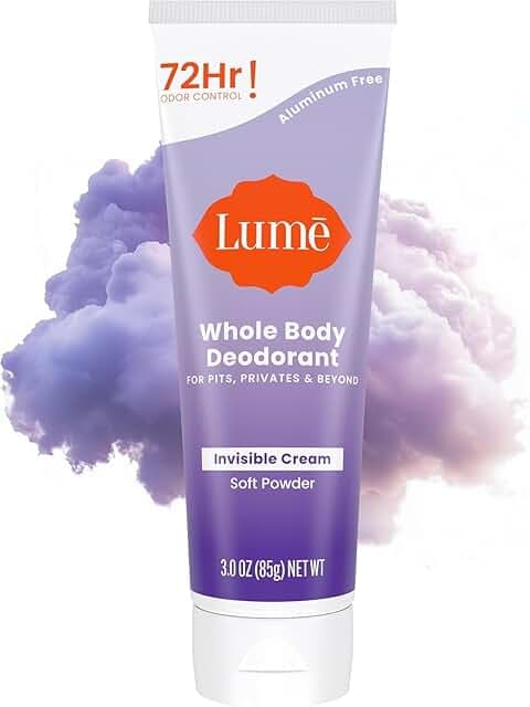 Lume Whole Body Deodorant - Invisible Cream Tube - 72 Hour…