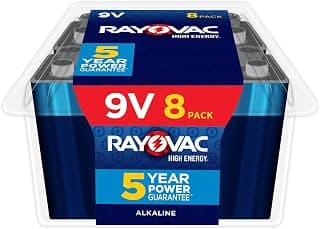 Rayovac High Energy 9V Batteries (8 Pack)