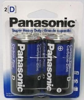 24 Pack Panasonic Super Heavy Duty D Batteries Retail…
