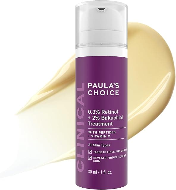 CLINICAL 0.3% Retinol + 2% Bakuchiol Face Serum Treatment