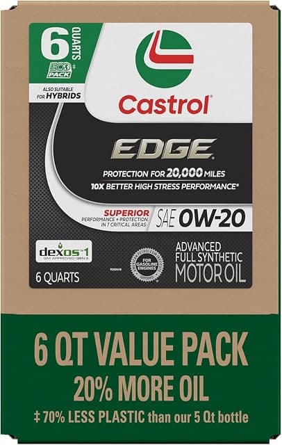 Castrol EDGE 0W-20 Advanced Full Synthetic Motor Oil