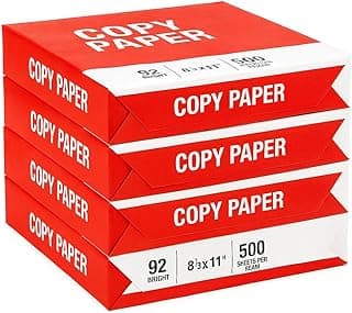 4 Reams Copy Paper - 8.5x11 Letter Size