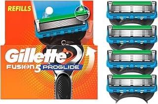 Gillette ProGlide Razor Refills for Men, 4 Razor Blade Refills