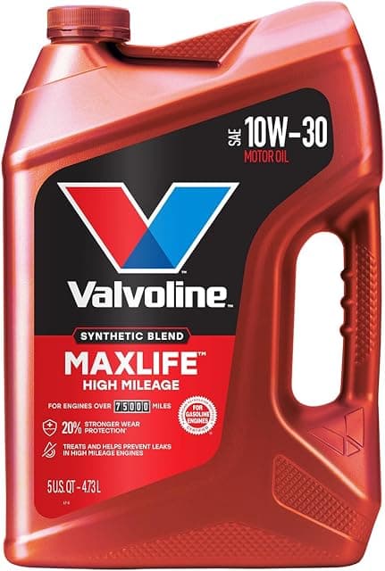 Valvoline High Mileage with MaxLife Technology 10W-30…
