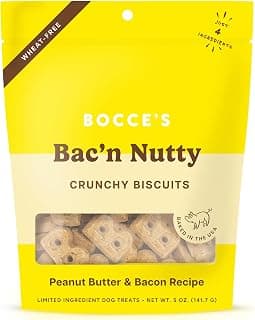Bocce's Bakery Oven Baked Bac'N Nutty Treats for Dogs