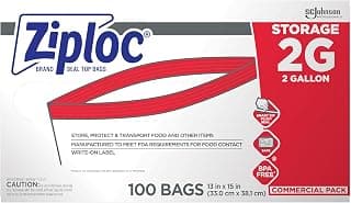 Ziploc Brand Food Storage 2 Gallon Bags