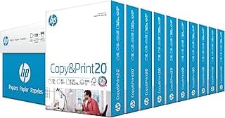 HP Printer Paper | 8.5 x 11 | Copy & Print 20 lb | 10 Ream…