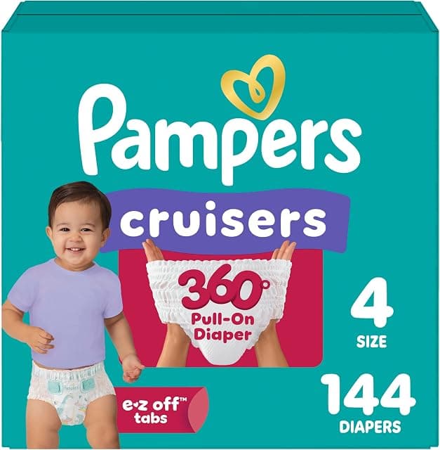 Pampers Cruisers 360 Diapers - Size 4, 144 Count