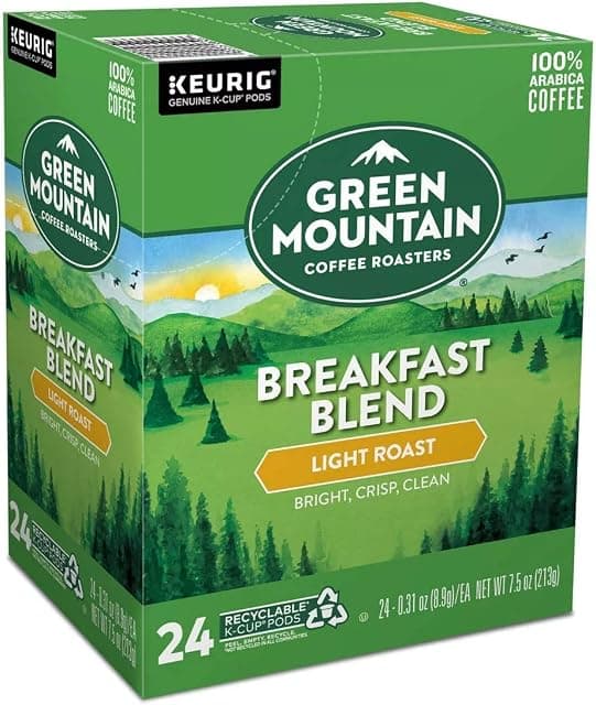 Green Mountain Coffee Breakfast Blend K-Cup Portion for Keurig…