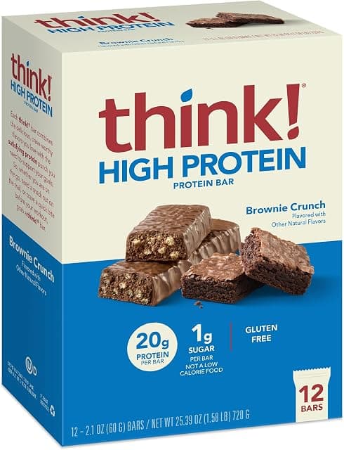 think! Protein Bars, High Protein Snacks, Gluten Free, Sugar…