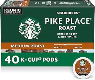 K-Cup Coffee Pods, Pike Place Roast, 40 Count | 100% Arabica…