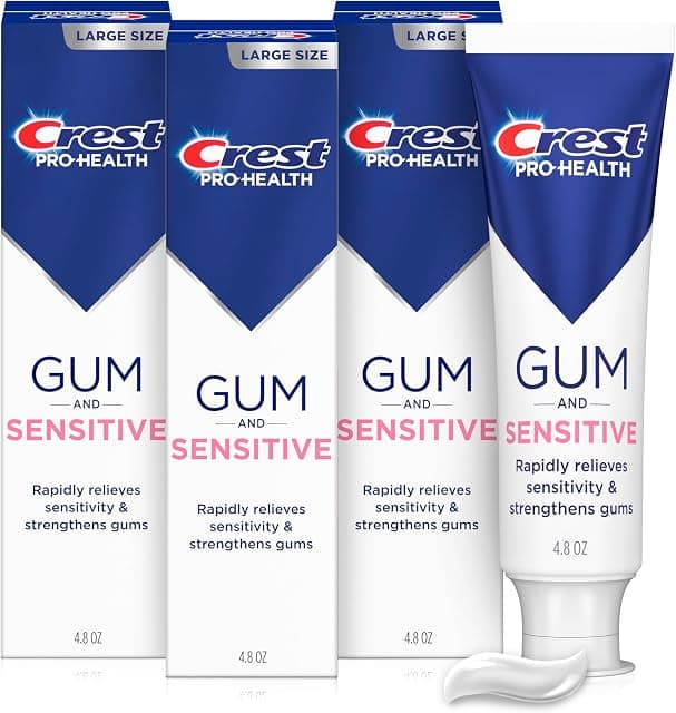 Crest Sensitive and Gum Toothpaste 4.8 oz (3 Pack)