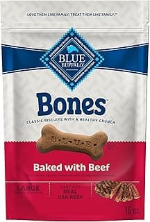 Blue Buffalo Bones Natural Crunchy Dog Treats Large Dog…