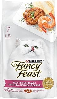 Fancy Feast Purina Filet Mignon Flavor with Real Seafood…