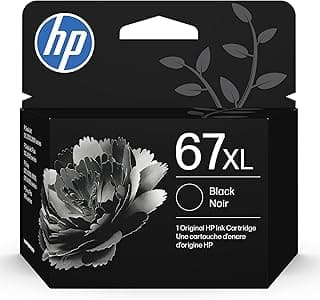 HP 67XL Black High-Yield Ink Cartridge | Works with DeskJet…