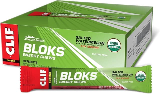 CLIF BLOKS - Salted Watermelon Flavor with 2X Sodium - Energy…