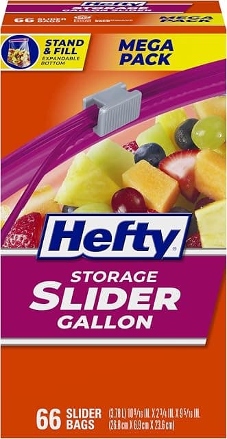 Hefty Slider Gallon Storage Bags