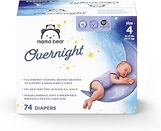 Amazon Brand - Mama Bear Overnight Baby Diapers