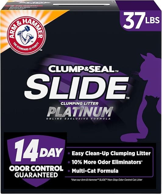 ARM & HAMMER Slide Platinum Easy Clean-Up Clumping Cat Litter