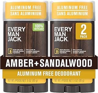 Every Man Jack Amber + Sandalwood Men’s Deodorant - Stay Fresh…