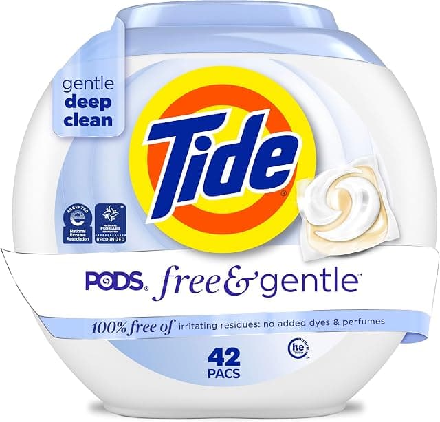 Tide, Pods Free and Gentle Laundry Detergent Soap Pacs, Tide…