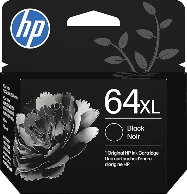 HP 64XL Black High-Yield Ink Cartridge | Works with Envy…