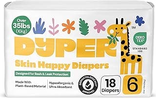 DYPER Monthly Pack Baby Diapers Size 6 (35+ lbs) 168 Count…