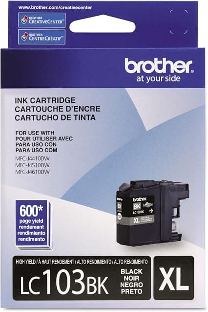 Brother Genuine High Yield Black -Ink -Cartridge