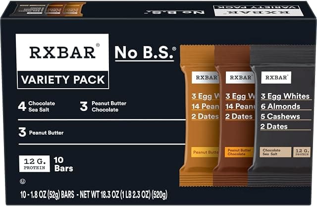 RXBAR Protein Bars, 12g Protein, Gluten Free Snacks, 3-Flavor…