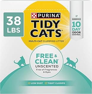 Purina Tidy Cats Free and Clean Unscented Clumping Cat Litter…