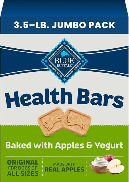 Blue Buffalo Health Bars Apples & Yogurt Crunchy Dog Biscuits