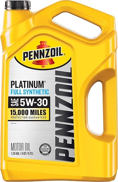 Pennzoil Platinum Full Synthetic 5W-30 Motor Oil, 5 Quart