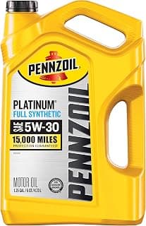 Pennzoil Platinum Full Synthetic 5W-30 Motor Oil, 5 Quart