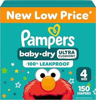 Pampers Baby Dry Diapers - Size 4, 150 Count