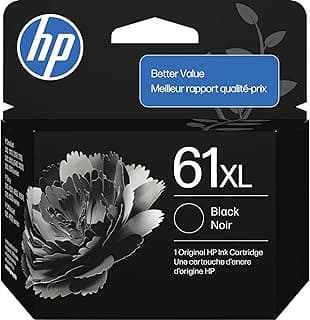 HP 61XL Black High-Yield Ink | Works with DeskJet 1000