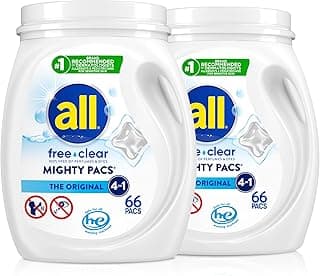 all free clear, Original, MIGHTY PACS Laundry Detergent Pacs…