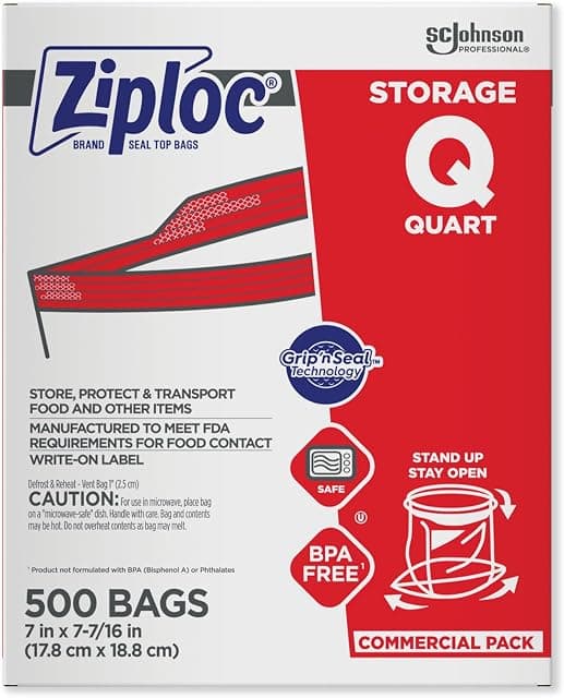 Ziploc Storage Bags, For Food Organization and Storage, Double…
