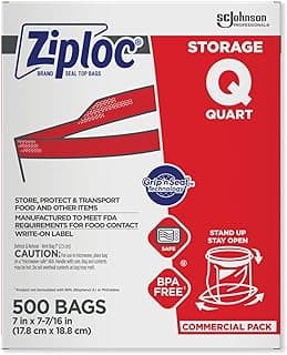 Ziploc Storage Bags, For Food Organization and Storage, Double…