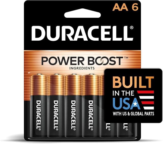 Duracell Coppertop Double AA Batteries with Power Boost…